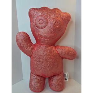 Sour Patch Kids Red Holographic Glitter Plush Stuffed Toy Candy Mascot 15 Inch